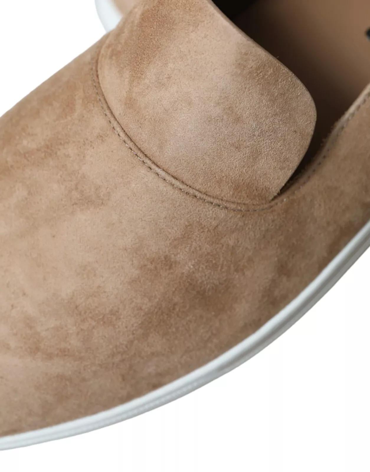 BEIGE SUEDE CAIMAN MEN LOAFERS SLIPPERS SHOES (8)