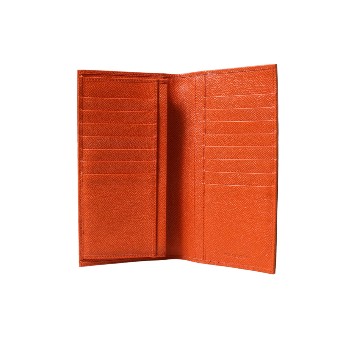 <span class="made-in-italy-label">DOLCE&GABBANA <br> MADE IN ITALY</span> <span class="product-title"><br>ORANGE CROCODILE LEATHER LONG BIFOLD CARD HOLDER WALLET.</span>